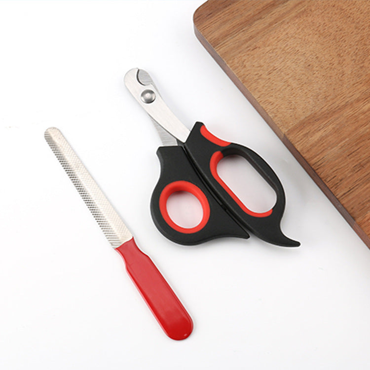 Infant Safety Nail Scissors with Rounded Blunt Tips and Ergonomic Soft-Grip Handles Bowlift
