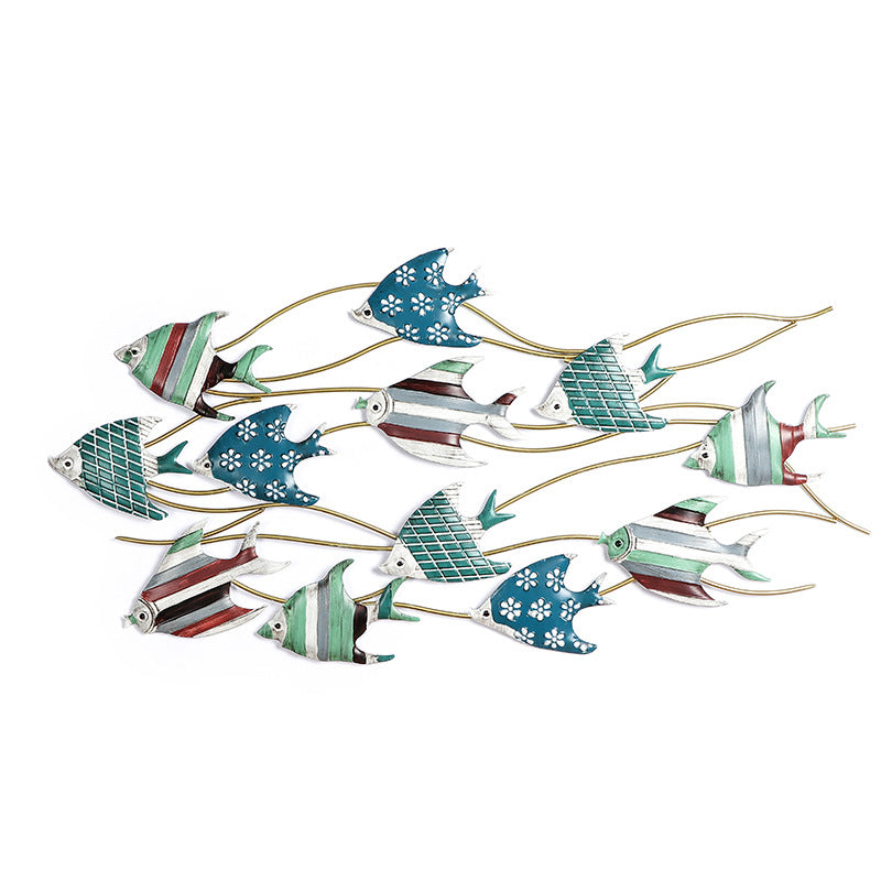 Decorative Metal Fish Wall Art Bowlift