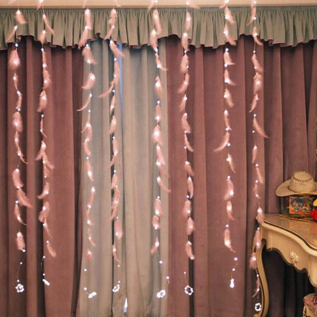 BowLift | Feather LED Atmosphere USB Remote Control Copper Wire Light String