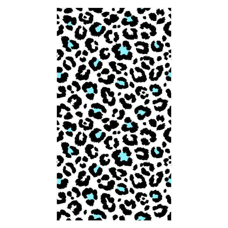 Beach towel with striking leopard motif and colorful accents Bowlift