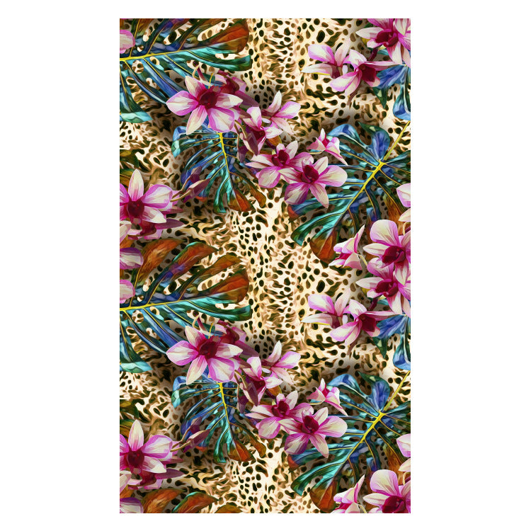 Beach towel with creative floral design Bowlift