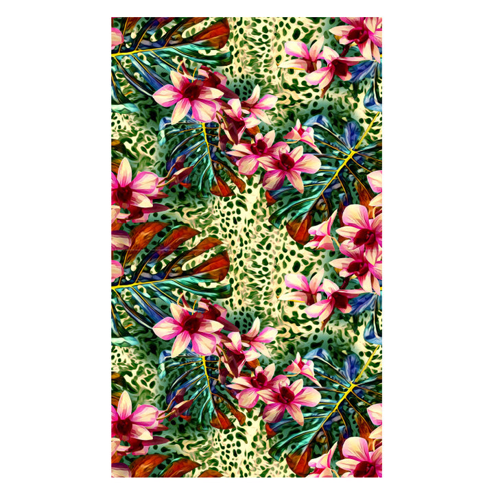 Beach towel with creative floral design Bowlift