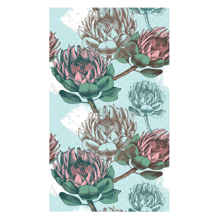Beach towel with creative floral design Bowlift