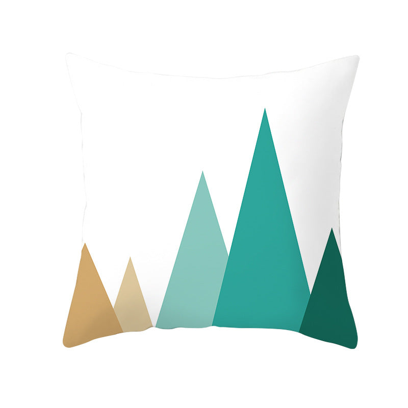 Decorative Tile-Pattern Throw Pillow Cover