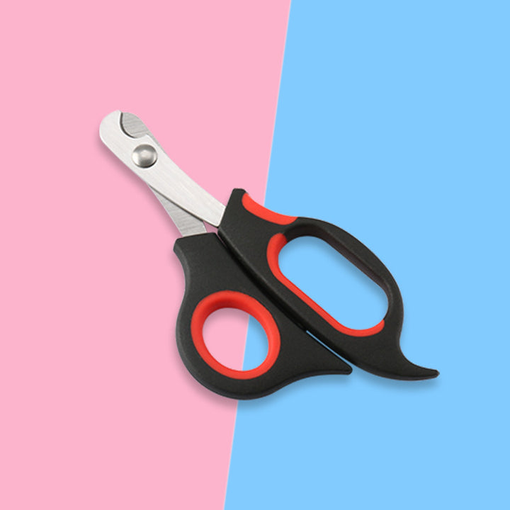 Infant Safety Nail Scissors with Rounded Blunt Tips and Ergonomic Soft-Grip Handles Bowlift
