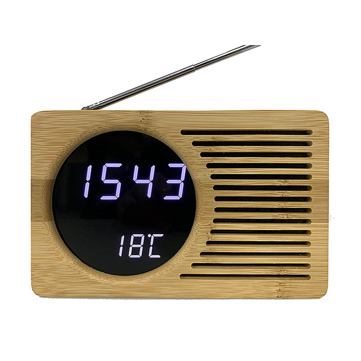 Digital radio alarm clock with temperature display Bowlift