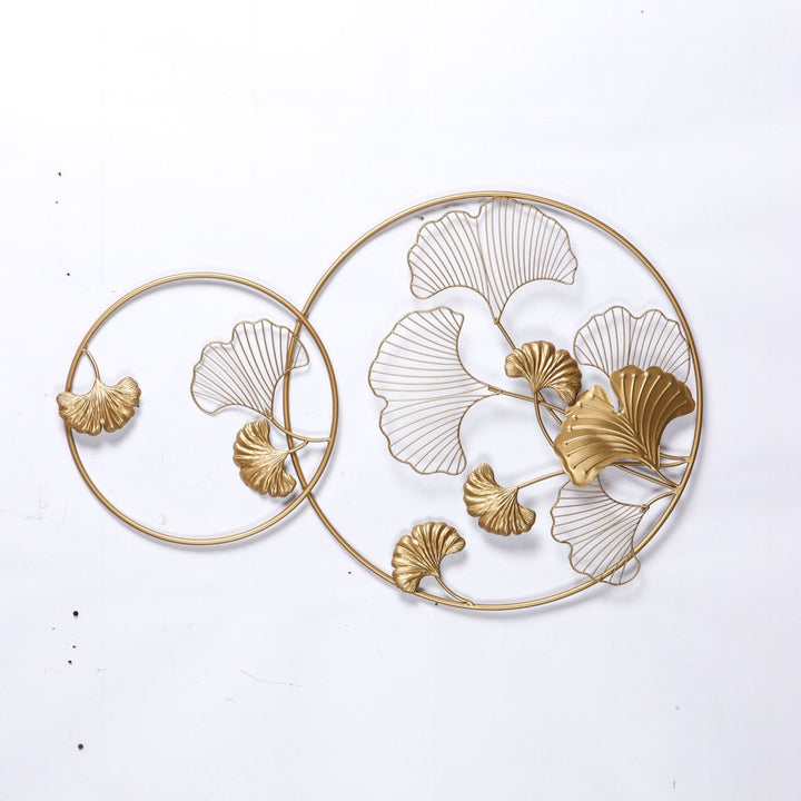 Elegant Ginkgo Leaf Wall Art Sculpture Bowlift