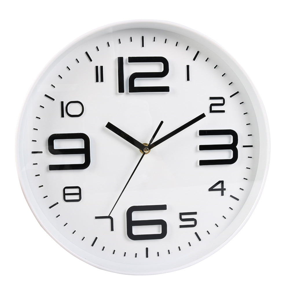 Wall clock with large dial and modern design Bowlift