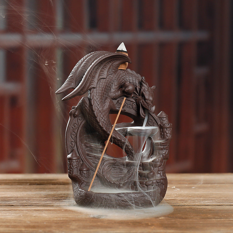 Dragons Theme Incense Waterfall Holder