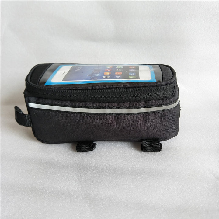 touchscreen top tube bike bag with waterproof compartment and reflective strip Bowlift