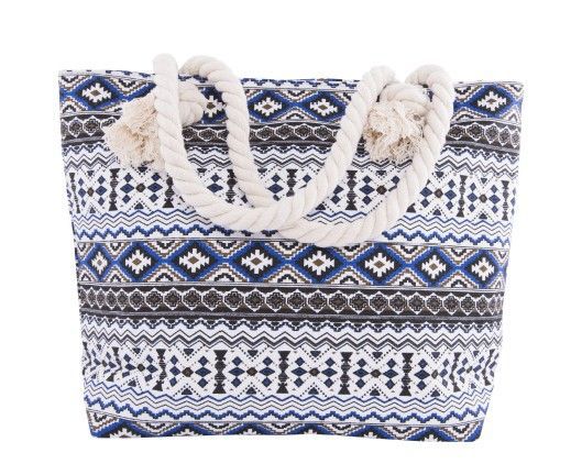 Beach bag with floral motifs and sturdy rope handles Bowlift