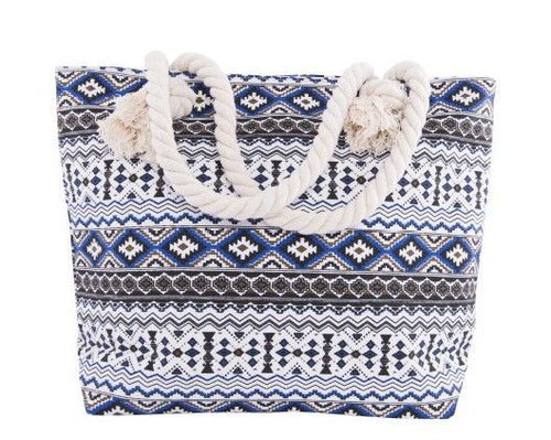 Beach bag with floral motifs and sturdy rope handles Bowlift