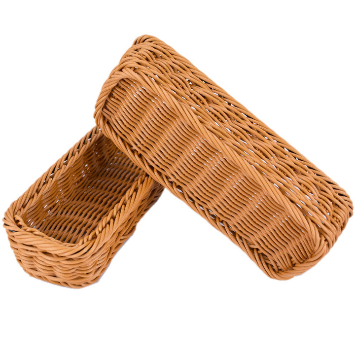 Stylish Woven Rectangular Serving Tray Bowlift
