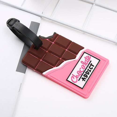 Unisex Chocolate-Themed Luggage Identifier Bowlift