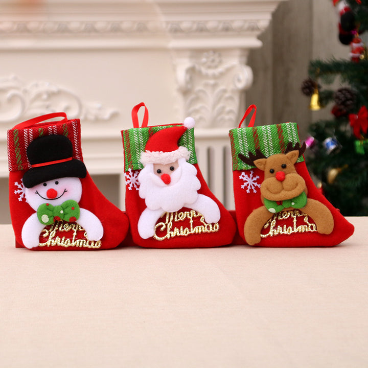 Plush Christmas Bear Stocking Bowlift