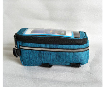 touchscreen top tube bike bag with waterproof compartment and reflective strip Bowlift