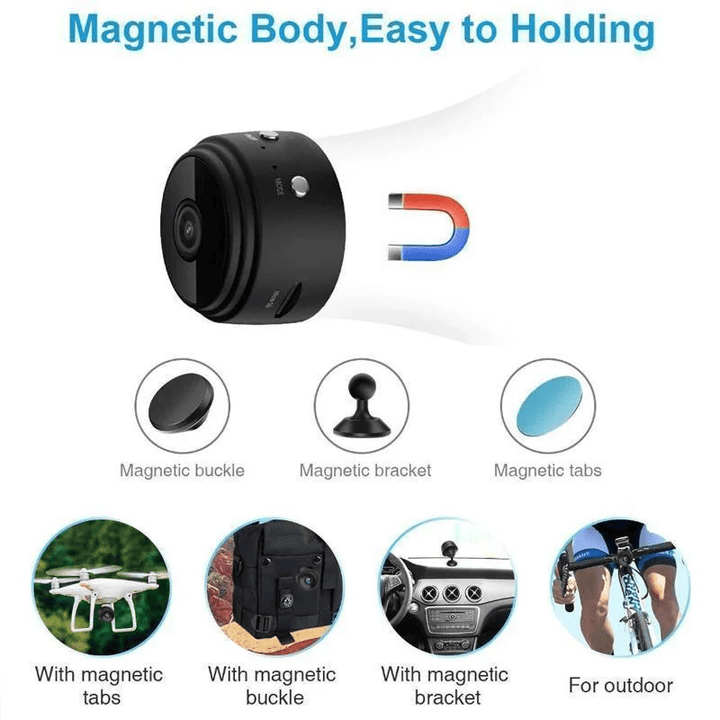 BowLift | MINIGUARD CAM – 1080p Mini Camera with Magnetic Mount & Night Vision