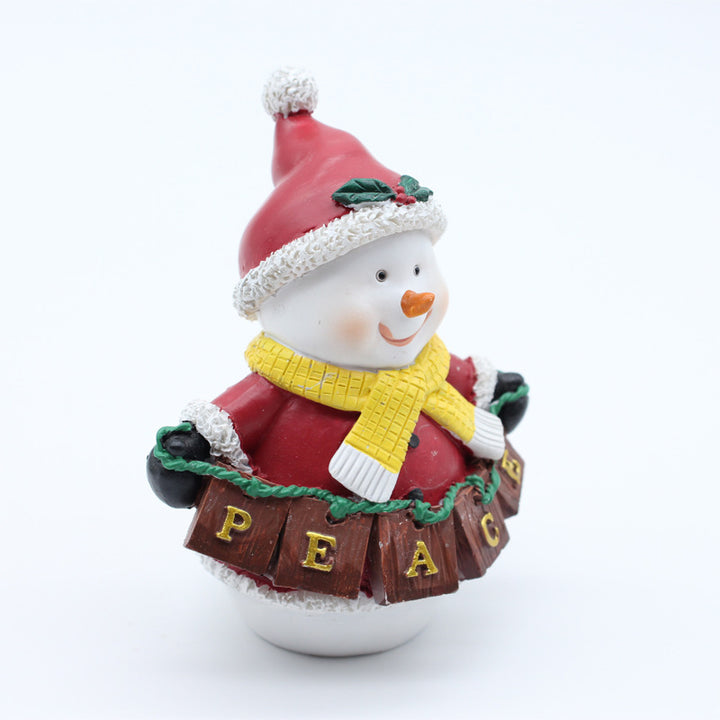 Decorative Christmas Snowman Figurine