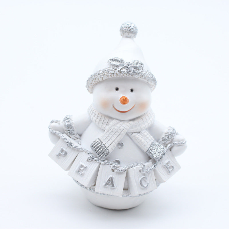 Decorative Christmas Snowman Figurine
