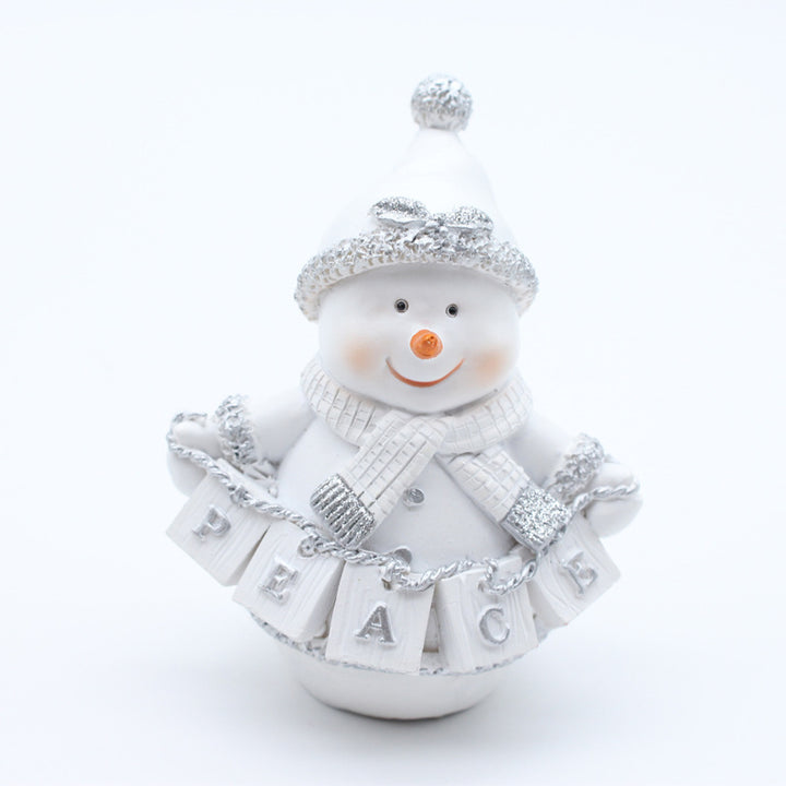 Decorative Christmas Snowman Figurine