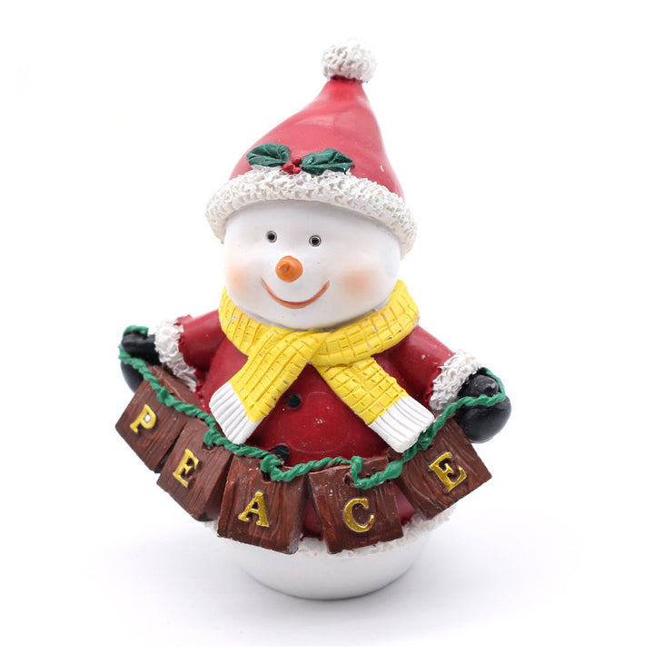 Decorative Christmas Snowman Figurine