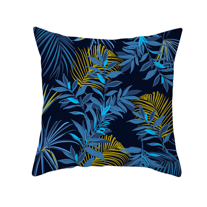 Tropical Pineapple Print Cushion Cover with Hidden Zipper