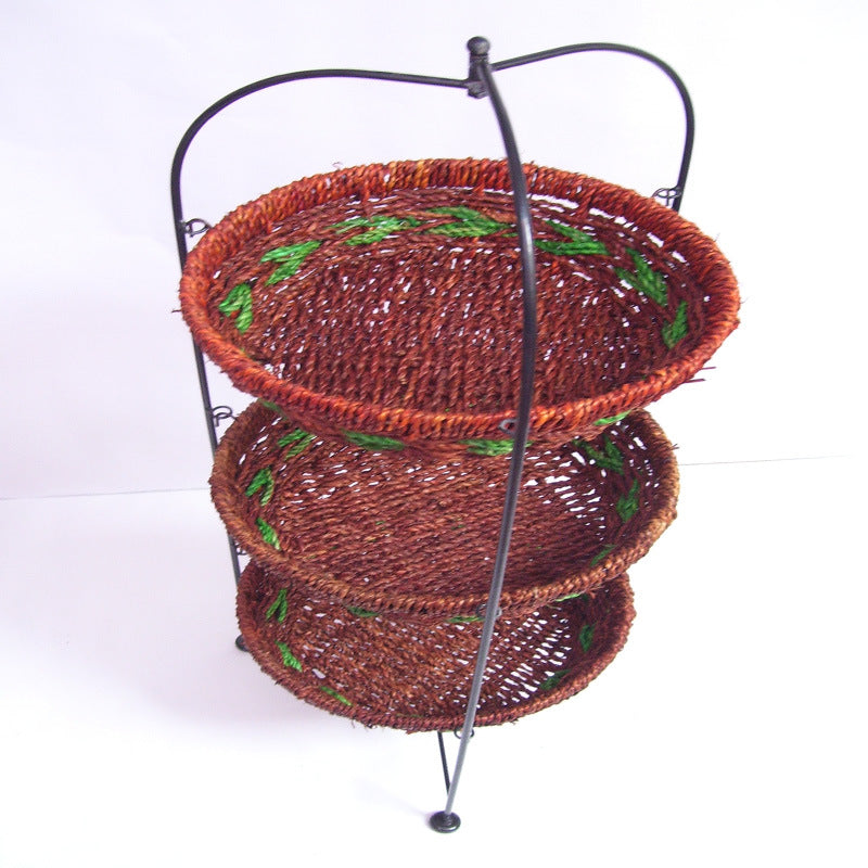 Multi-Tiered Woven Storage Rack Bowlift