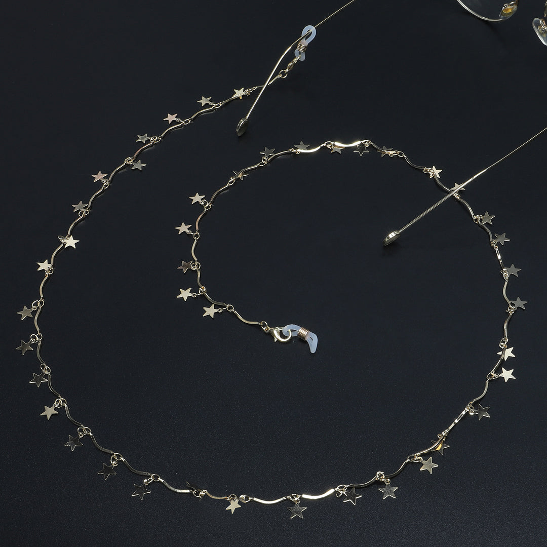 Star-Decorated Eyewear Chain Bowlift