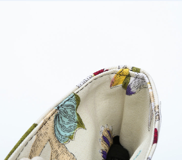 Elegant Beach Bag with Floral Embroidery Design Bowlift