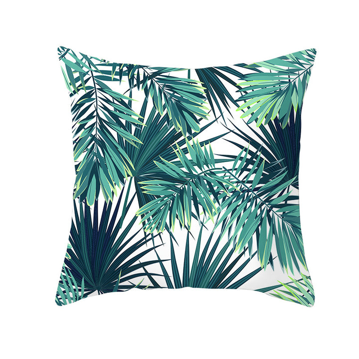 Tropical Pineapple Print Cushion Cover with Hidden Zipper