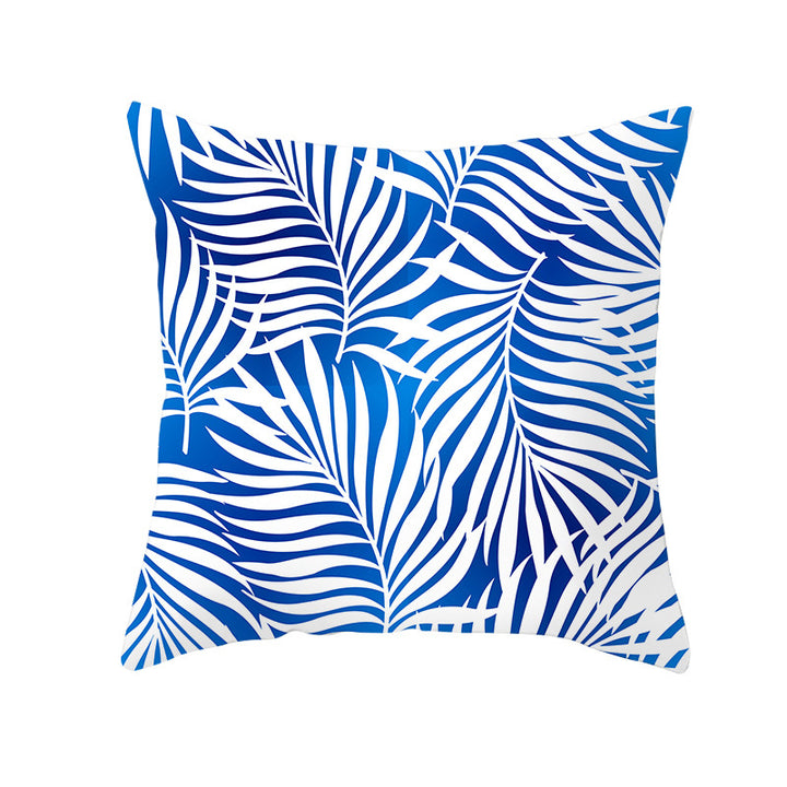 Tropical Pineapple Print Cushion Cover with Hidden Zipper
