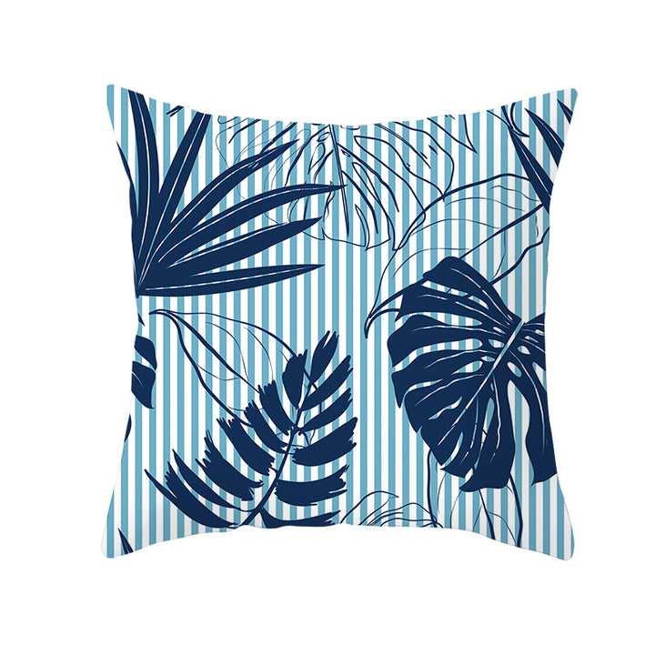 Tropical Pineapple Print Cushion Cover with Hidden Zipper