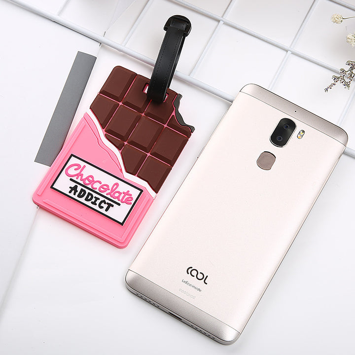 Unisex Chocolate-Themed Luggage Identifier Bowlift