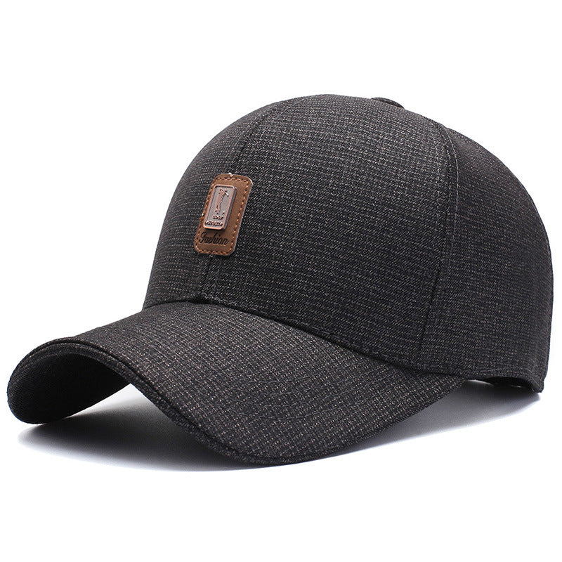 Men's Casual Textured Baseball Cap Bowlift