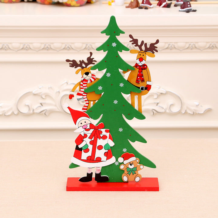 Decorative Christmas Tree with Reindeer Figurine Bowlift