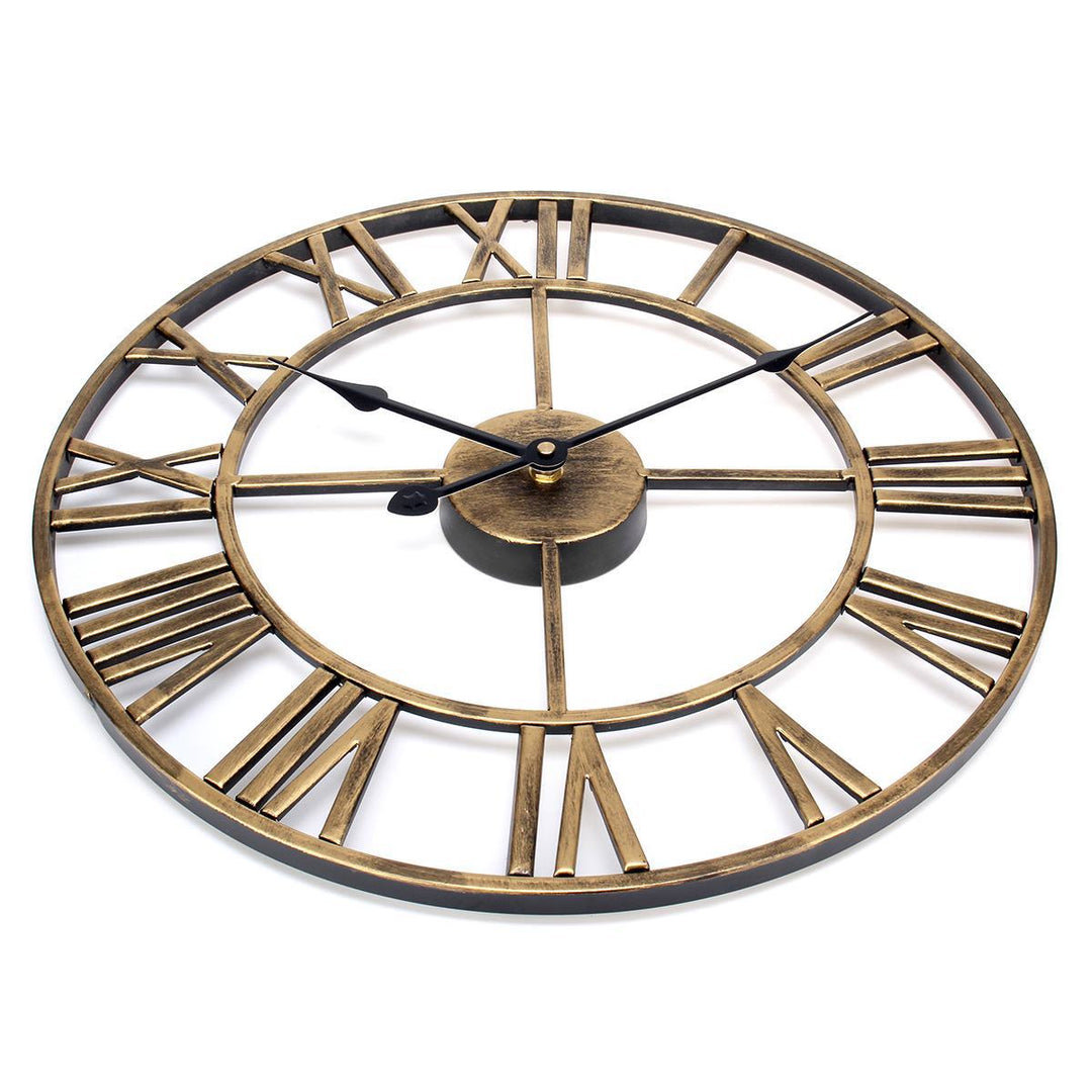 BowLift | Roman Letters Large Silent Wall Clock 16 Inch Iron