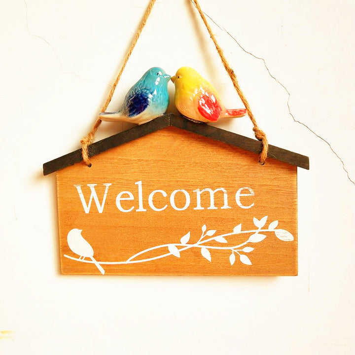 Rustic Welcome Home Plaque