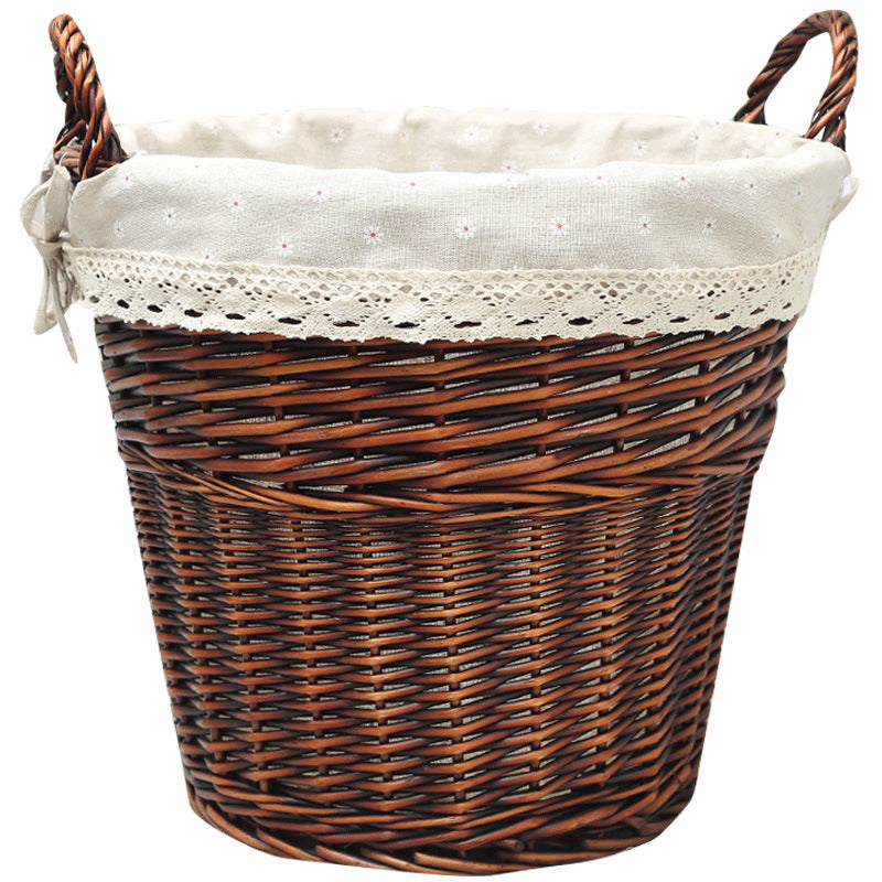 Women’s basket made of braided material with decorative inner lining Bowlift
