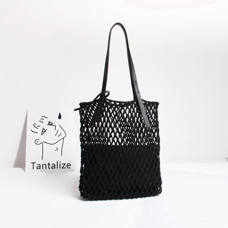 Handcrafted Macramé Tote Bag Bowlift
