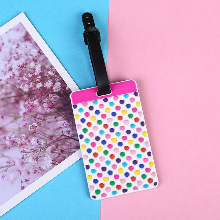 Unisex Fun Dot Pattern Luggage Tag Bowlift