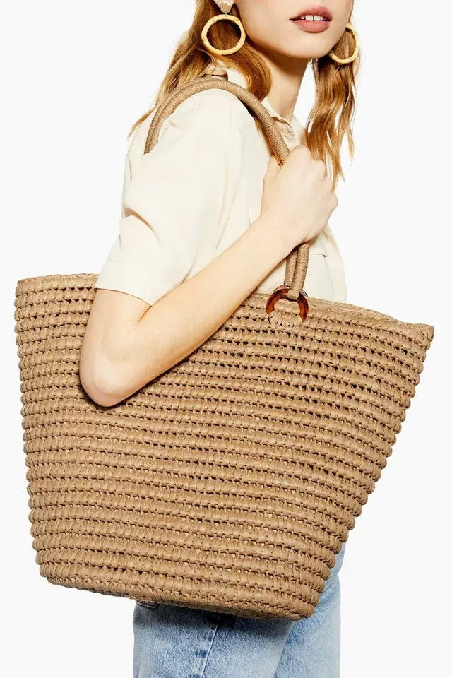Handmade rattan basket bag with fashionable design Bowlift