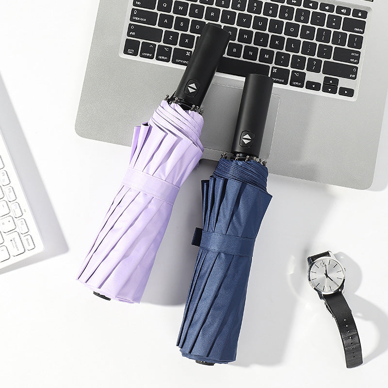 Women's automatic folding umbrella with spacious canopy Bowlift