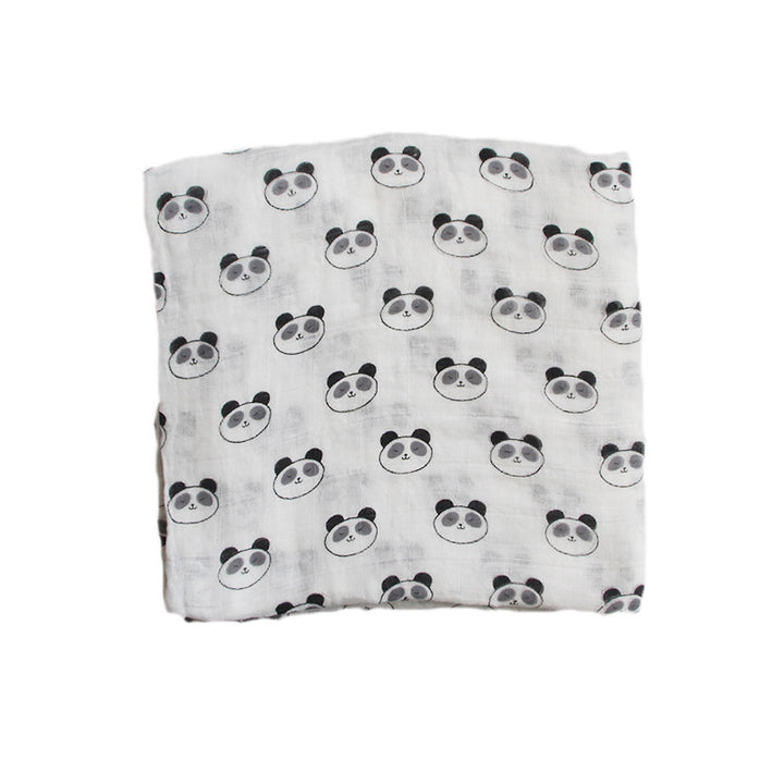 Cute Patterned Muslin Swaddle Blanket Bowlift