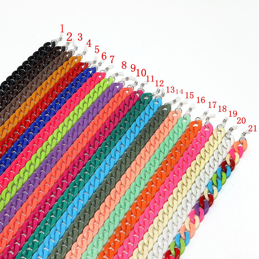 Vibrant Acrylic Eyewear Chain Bowlift