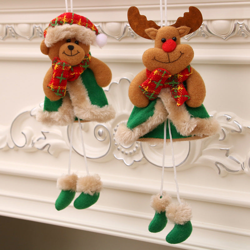 Decorative Plush Christmas Bear Ornament Bowlift