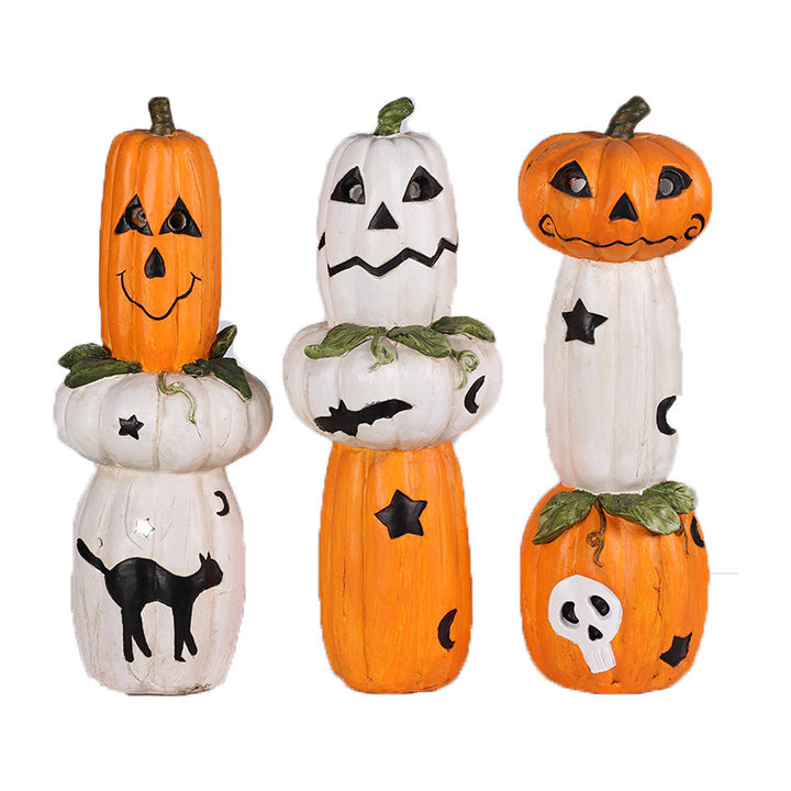 Halloween Decorative Stackable Pumpkin Figurines