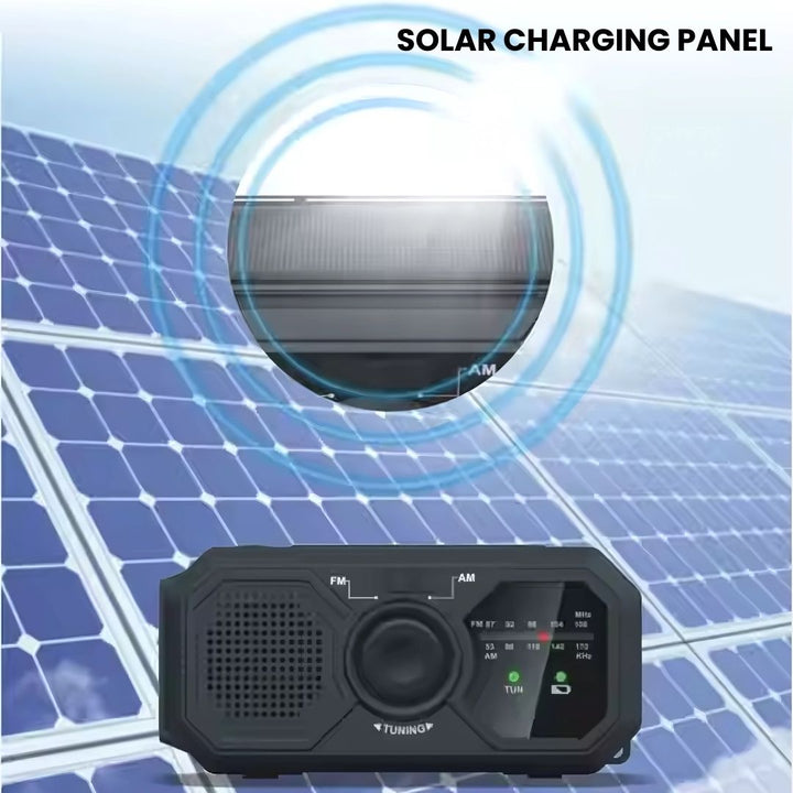 BowLift | Portable Emergency Radio – Solar & Hand Crank Powered