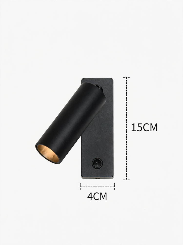 Modern full-spectrum wall lamp with rotational function
