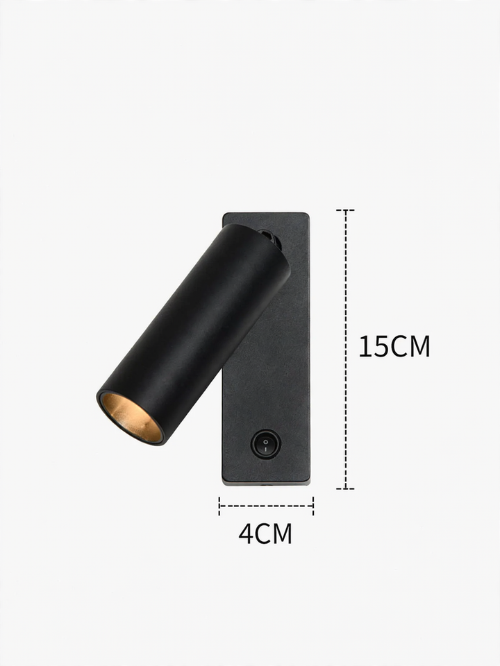 Modern full-spectrum wall lamp with rotational function