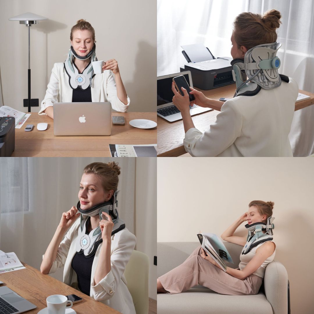 BowLift | Neck Stretcher for Pain Relief - Adjustable Cervical Traction Device Ideal for Neck Tension and Discomfort